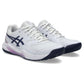 Women`s GEL-Dedicate 8 Wide Tennis Shoes White and Indigo Fog Footwear Asics