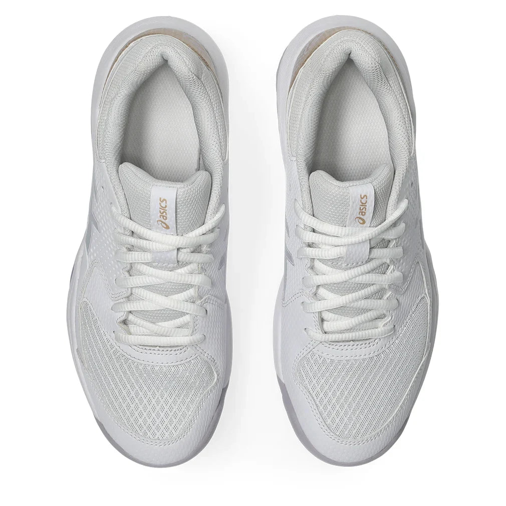 Women`s GEL-Dedicate 8 Pickleball Shoes White and Dusk Violet Footwear Asics