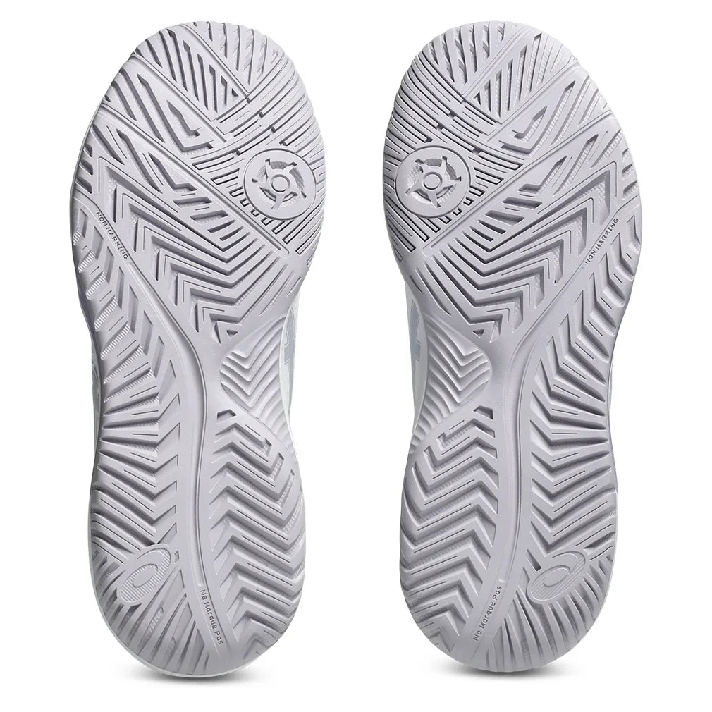 Women`s GEL-Dedicate 8 Pickleball Shoes White and Dusk Violet Footwear Asics