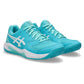 Women`s GEL-Dedicate 8 Pickleball Shoes Energy Aqua and White Footwear Asics