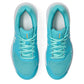 Women`s GEL-Dedicate 8 Pickleball Shoes Energy Aqua and White Footwear Asics