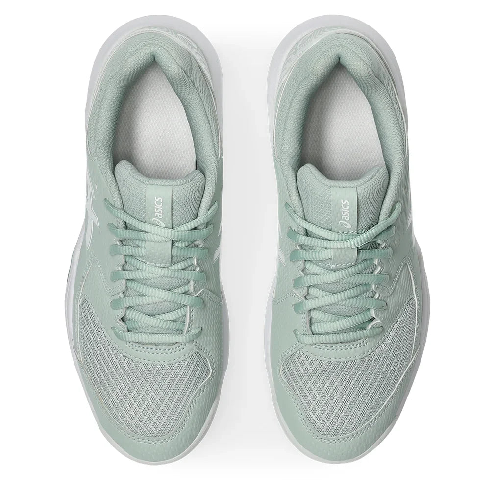 Women`s GEL-Dedicate 8 Tennis Shoes Lichen Rock and White Footwear Asics