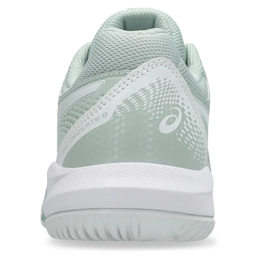 Women`s GEL-Dedicate 8 Tennis Shoes Lichen Rock and White Footwear Asics