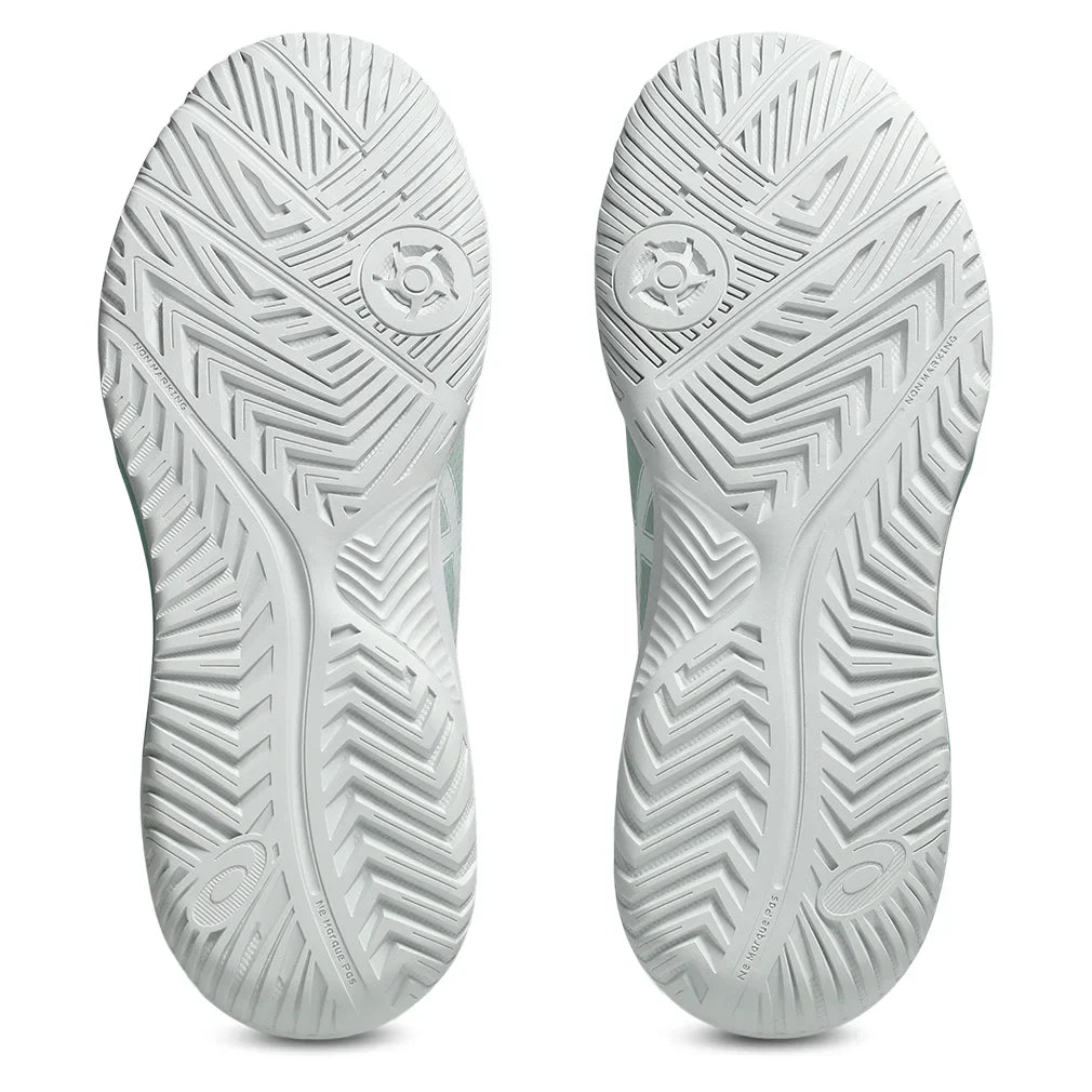 Women`s GEL-Dedicate 8 Tennis Shoes Lichen Rock and White Footwear Asics