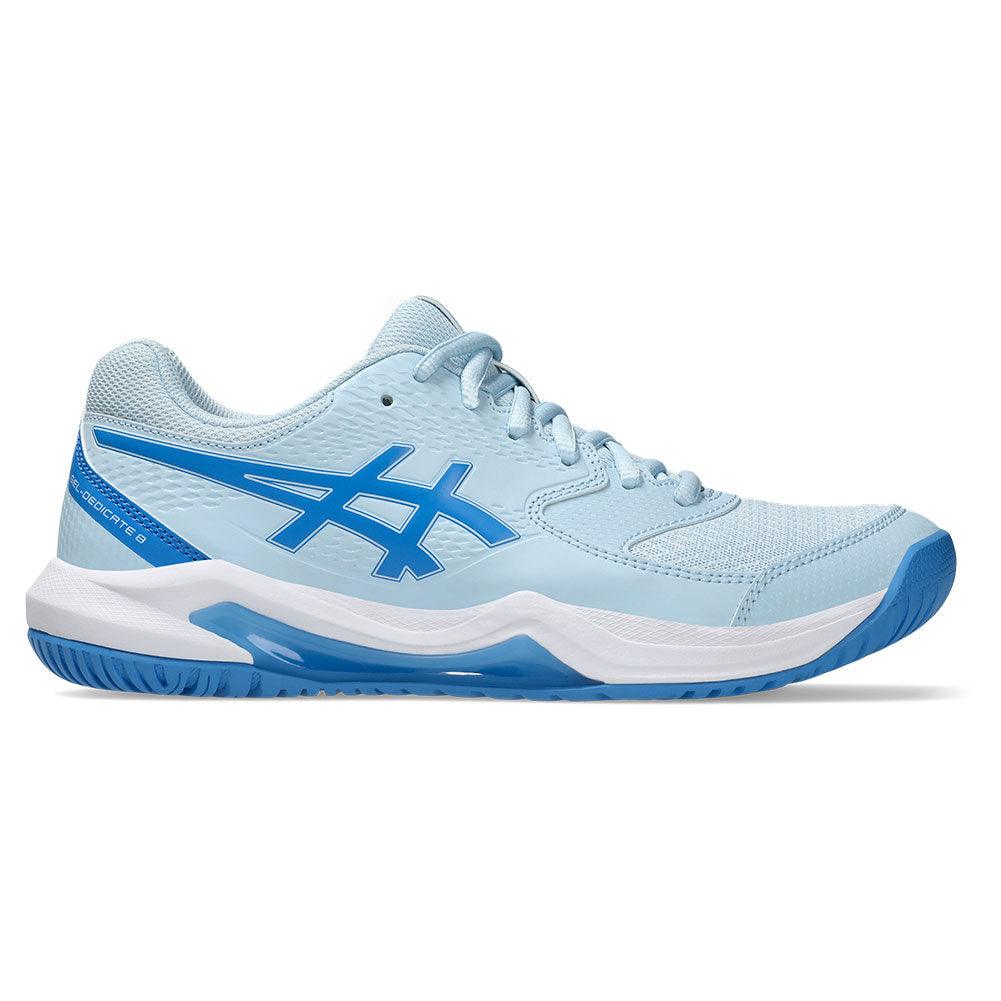 Women`s GEL-Dedicate 8 Tennis Shoes Light Blue and Coast Footwear Asics