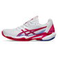 Women`s Solution Speed FF 3 Clay Tennis Shoes White and Bright Rose Footwear Asics