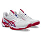 Women`s Solution Speed FF 3 Clay Tennis Shoes White and Bright Rose Footwear Asics