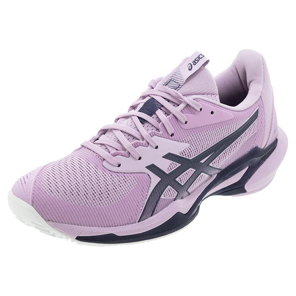 Women`s Solution Speed FF 3 Clay Tennis Shoes Light Ube and Indigo Fog Footwear Asics