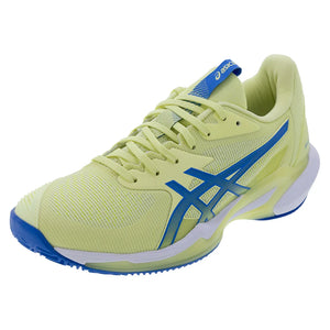 Women`s Solution Speed FF 3 Clay Tennis Shoes Huddle Yellow and Blue Coast Footwear Asics