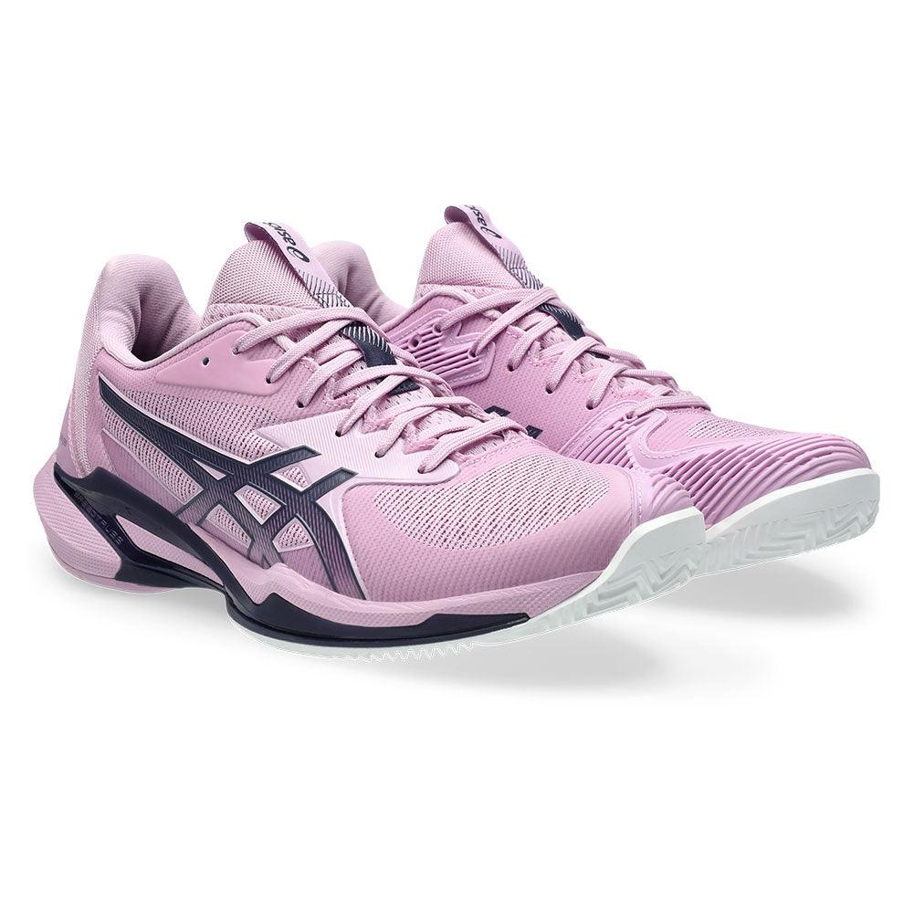 Women`s Solution Speed FF 3 Clay Tennis Shoes Light Ube and Indigo Fog Footwear Asics