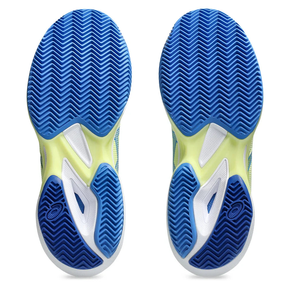 Women`s Solution Speed FF 3 Clay Tennis Shoes Huddle Yellow and Blue Coast Footwear Asics
