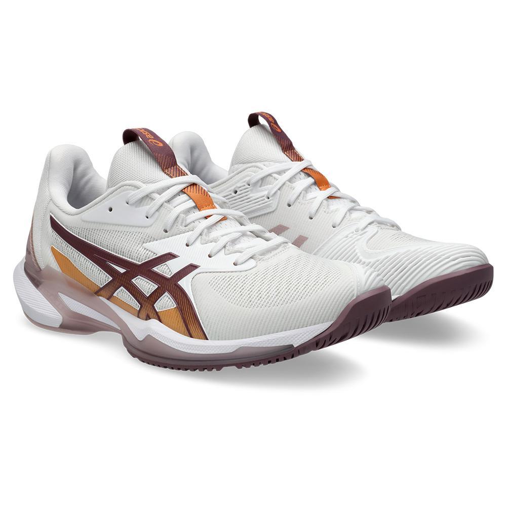Womens Solution Speed FF 3 Tennis Shoes White and Dusty Mauve Footwear Asics