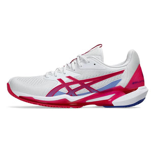 Women`s Solution Speed FF 3 Tennis Shoes White and Bright Rose Footwear Asics