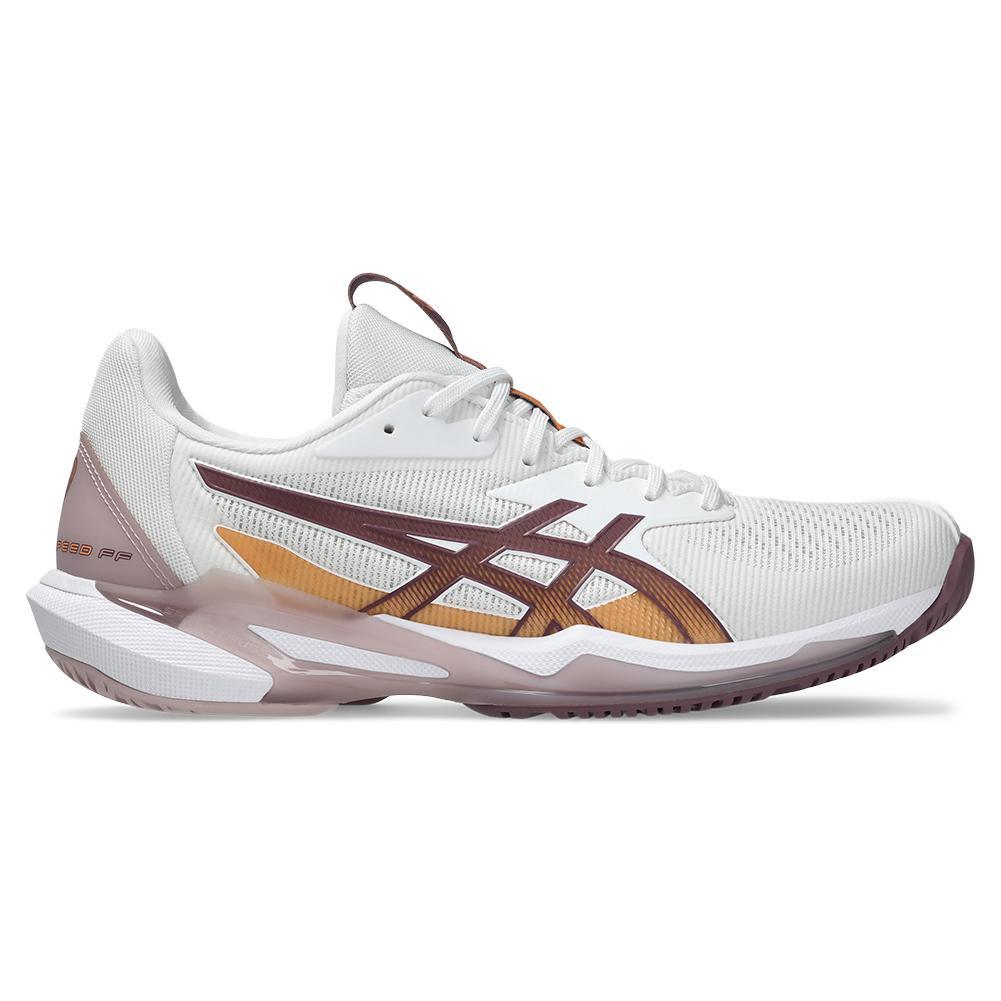 Womens Solution Speed FF 3 Tennis Shoes White and Dusty Mauve Footwear Asics