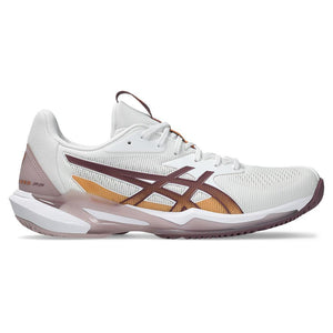 Womens Solution Speed FF 3 Tennis Shoes White and Dusty Mauve Footwear Asics
