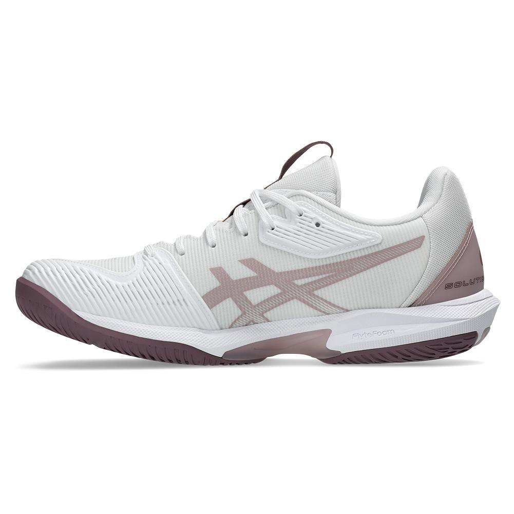 Womens Solution Speed FF 3 Tennis Shoes White and Dusty Mauve Footwear Asics
