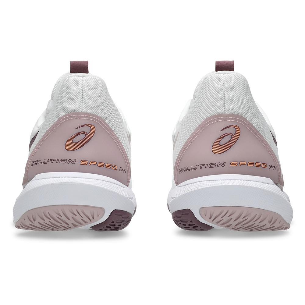 Womens Solution Speed FF 3 Tennis Shoes White and Dusty Mauve Footwear Asics