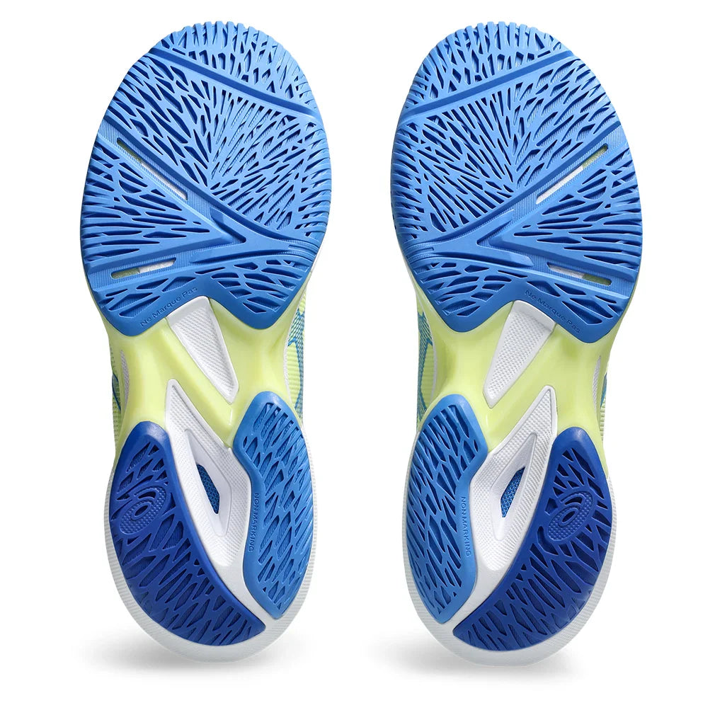 Women`s Solution Speed FF 3 Tennis Shoes Huddle Yellow and Blue Coast Footwear Asics