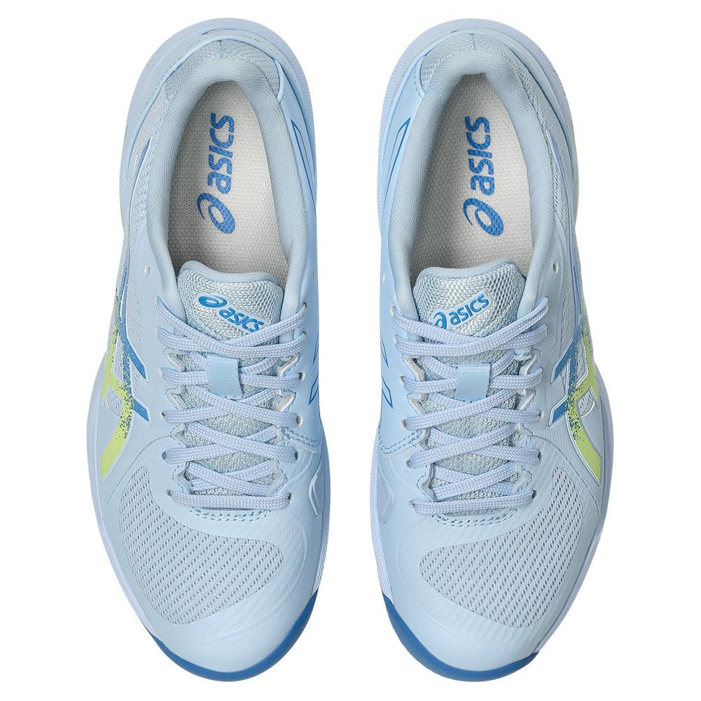 Women`s Solution Swift FF 2 Tennis Shoes Light Blue and Huddle Yellow Footwear Asics