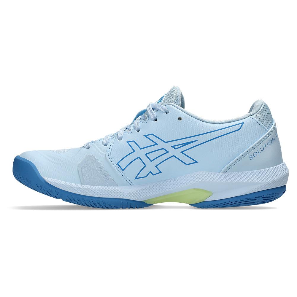 Women`s Solution Swift FF 2 Tennis Shoes Light Blue and Huddle Yellow Footwear Asics