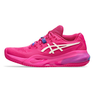 Women`s GEL-Resolution X Clay Tennis Shoes Bright Rose and Cream Footwear Asics