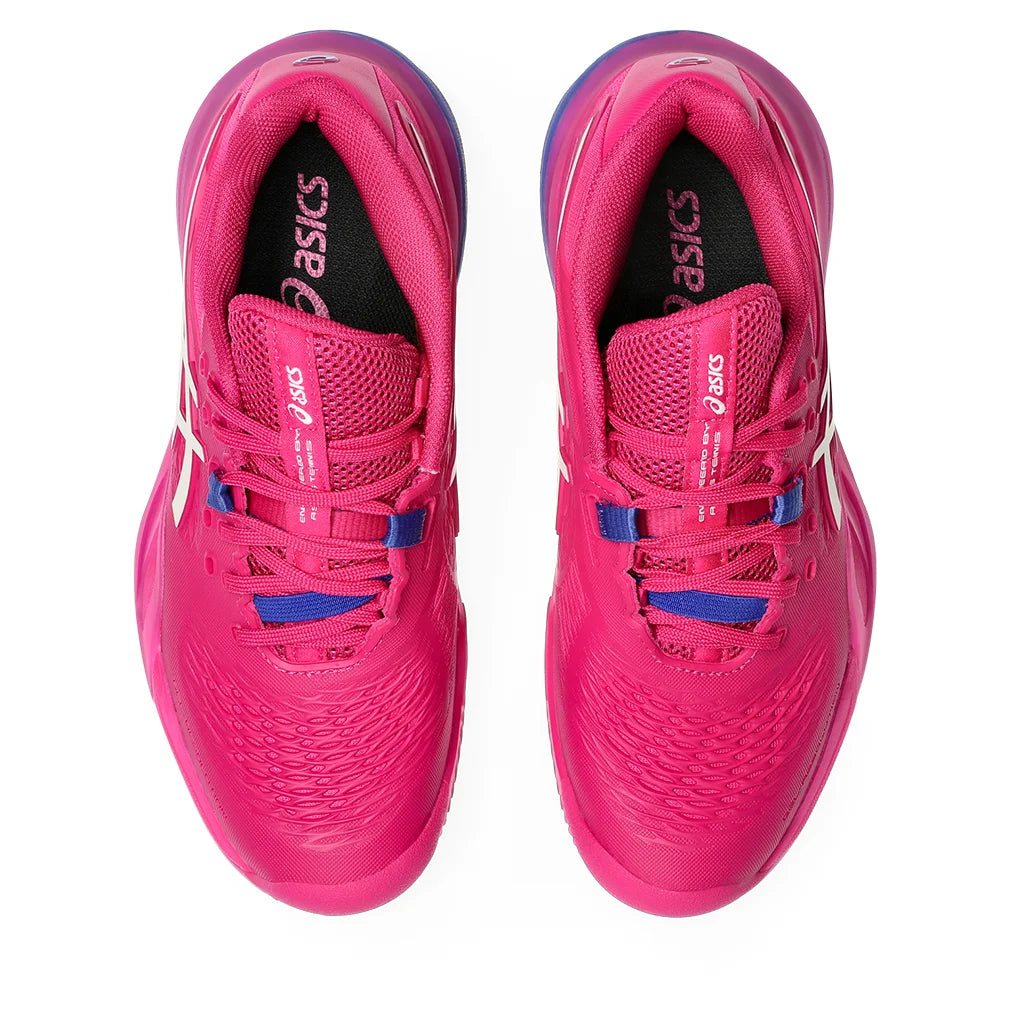 Women`s GEL-Resolution X Clay Tennis Shoes Bright Rose and Cream Footwear Asics