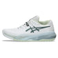 Women`s GEL-Resolution X Wide Tennis Shoes White and Monument Blue Footwear Asics