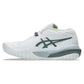 Women`s GEL-Resolution X Wide Tennis Shoes White and Monument Blue Footwear Asics