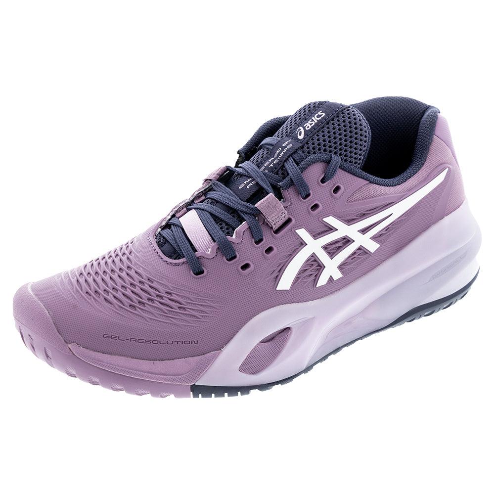 Women`s GEL-Resolution X Wide Tennis Shoes Ube and White Footwear Asics