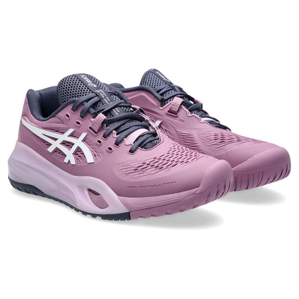 Women`s GEL-Resolution X Wide Tennis Shoes Ube and White Footwear Asics