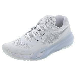 Women`s GEL-Resolution X Tennis Shoes White and Pure Silver Footwear Asics