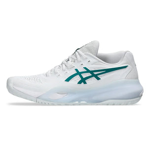 Women`s GEL-Resolution X Tennis Shoes White and Pitch Green Footwear Asics