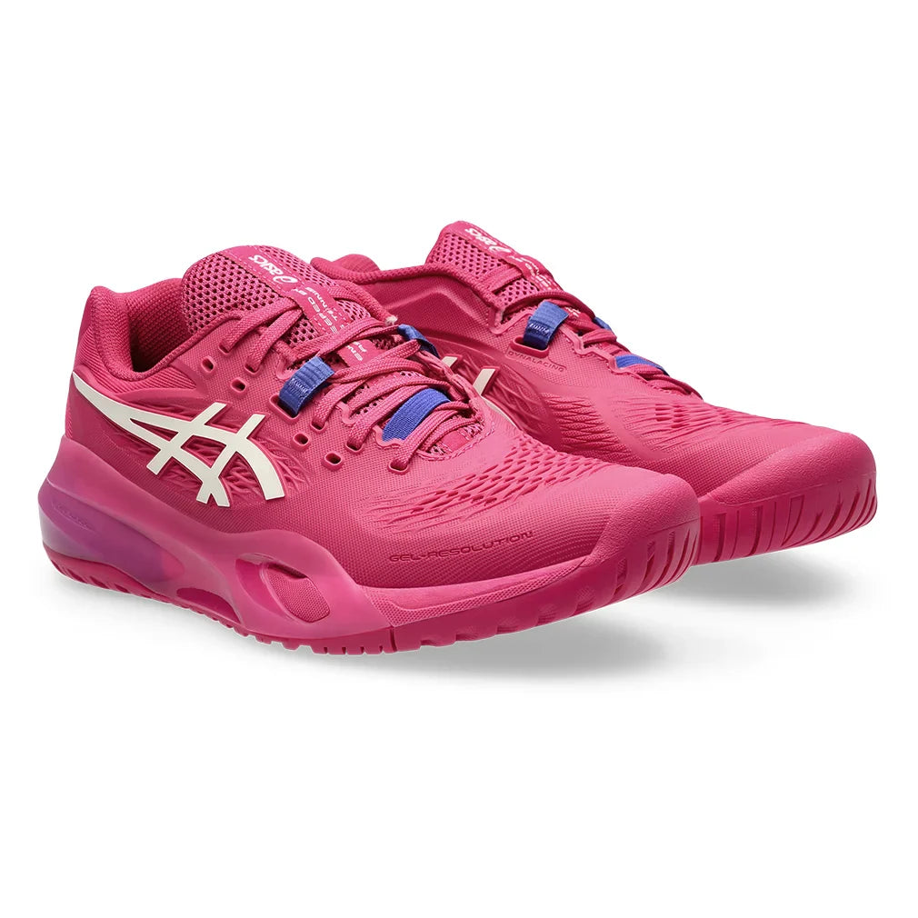 Women`s GEL-Resolution X Tennis Shoes Bright Rose and Cream Footwear Asics