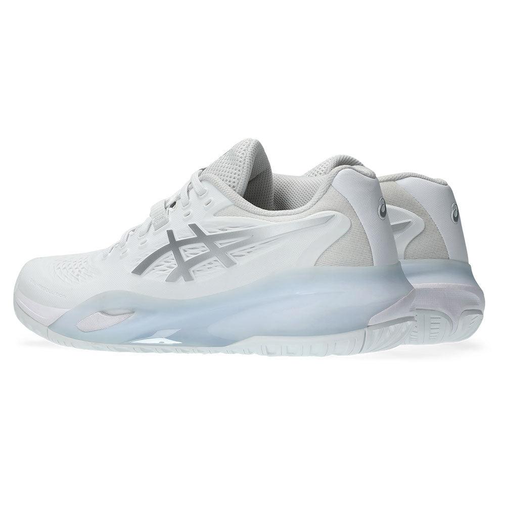 Women`s GEL-Resolution X Tennis Shoes White and Pure Silver Footwear Asics