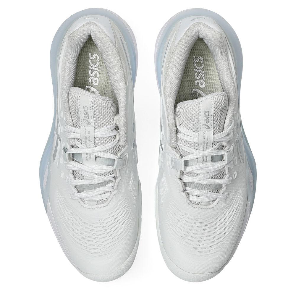 Women`s GEL-Resolution X Tennis Shoes White and Pure Silver Footwear Asics