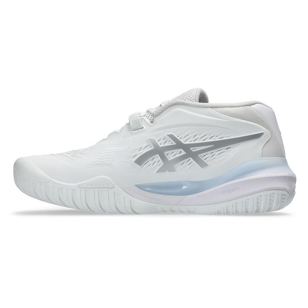Women`s GEL-Resolution X Tennis Shoes White and Pure Silver Footwear Asics
