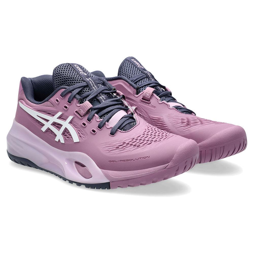 Women`s GEL-Resolution X Tennis Shoes Ube and White Footwear Asics