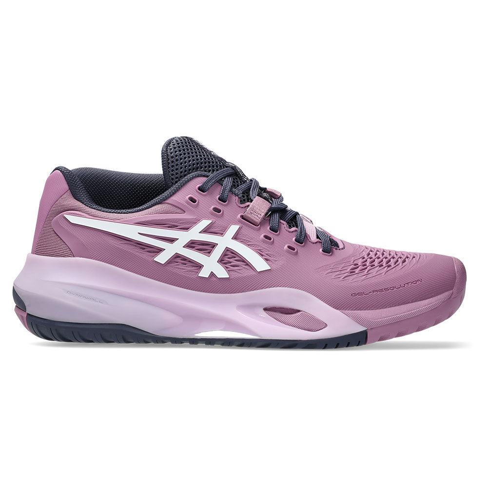Women`s GEL-Resolution X Tennis Shoes Ube and White Footwear Asics
