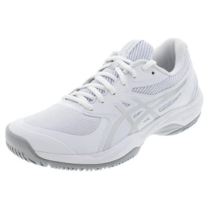 Women`s Game FF Tennis Shoes White and Pure Silver Footwear Asics