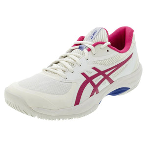 Women`s Game FF Tennis Shoes Cream and Bright Rose Footwear Asics