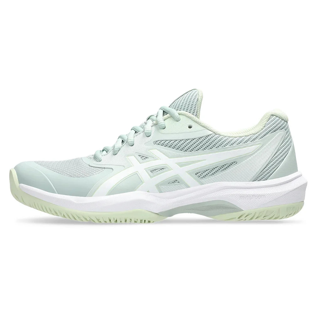 Women`s Game FF Tennis Shoes Lichen Rock and White Footwear Asics