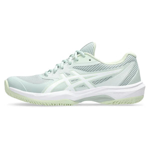 Women`s Game FF Tennis Shoes Lichen Rock and White Footwear Asics