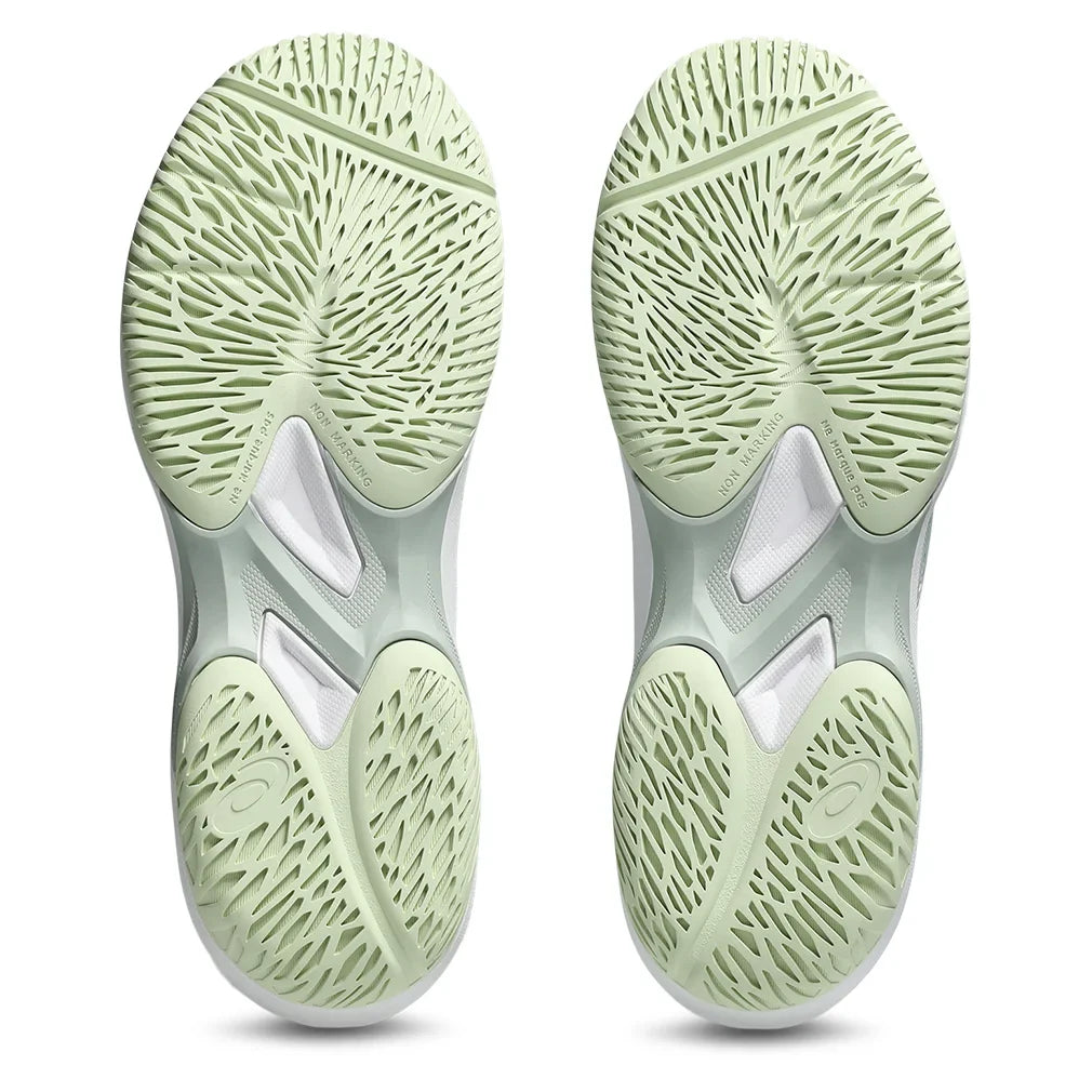 Women`s Game FF Tennis Shoes Lichen Rock and White Footwear Asics