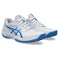 Women`s Game FF Tennis Shoes White and Blue Coast Footwear Asics