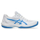 Women`s Game FF Tennis Shoes White and Blue Coast Footwear Asics