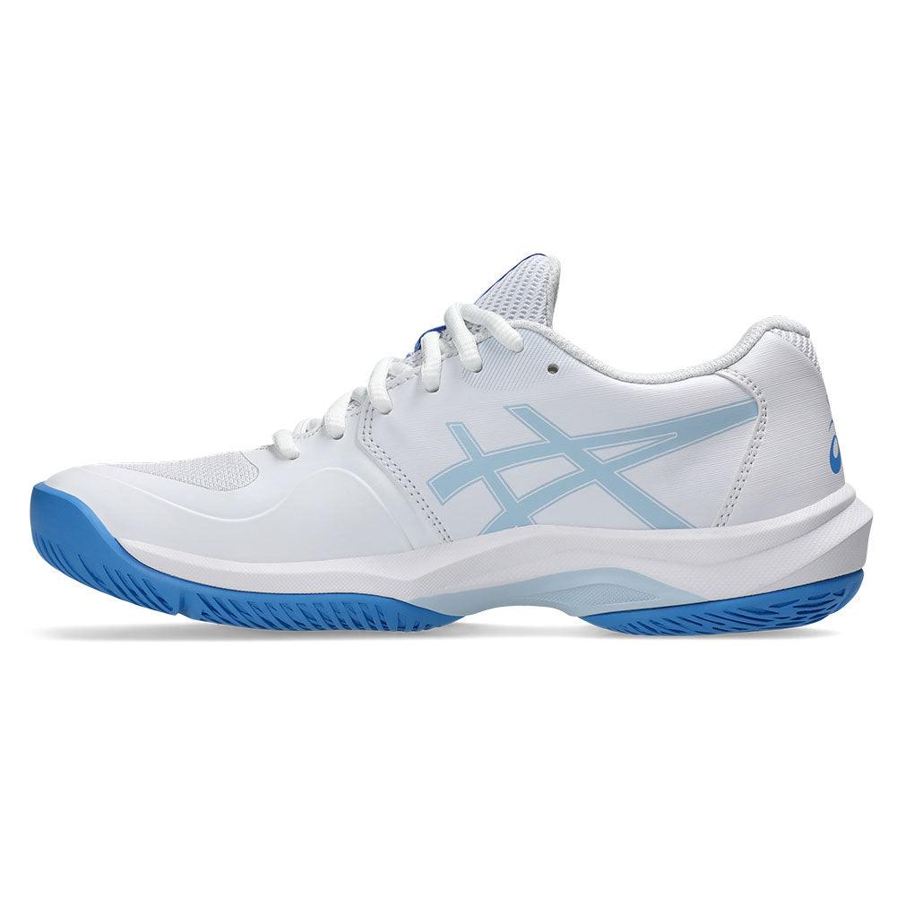 Women`s Game FF Tennis Shoes White and Blue Coast Footwear Asics
