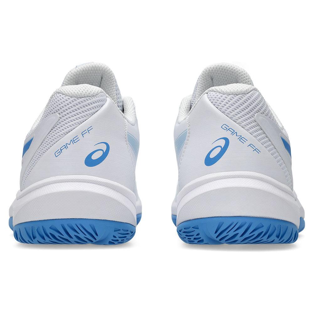 Women`s Game FF Tennis Shoes White and Blue Coast Footwear Asics