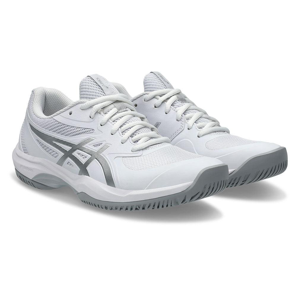 Women`s Game FF Tennis Shoes White and Pure Silver Footwear Asics