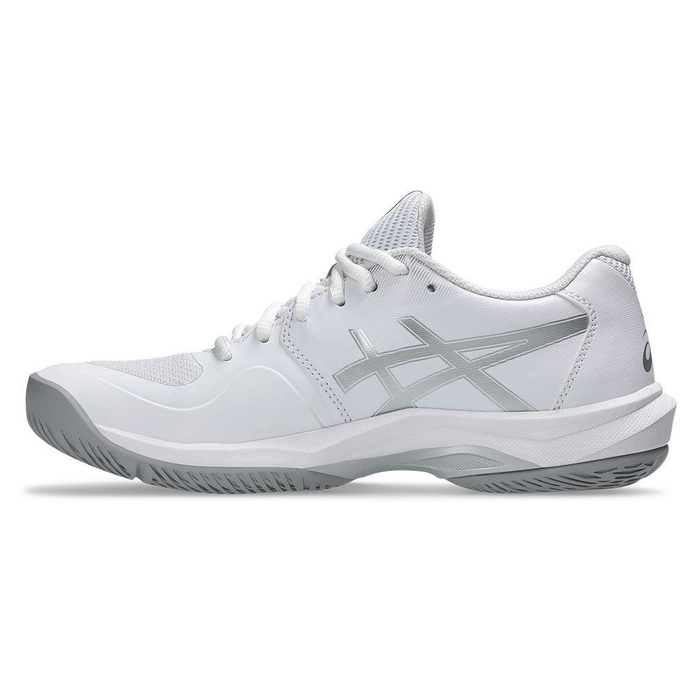 Women`s Game FF Tennis Shoes White and Pure Silver Footwear Asics