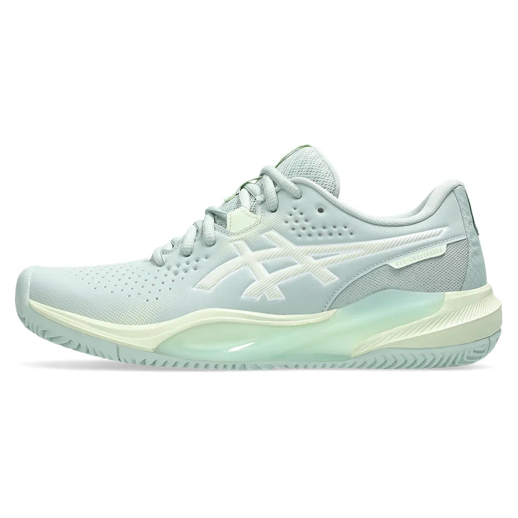 Women`s GEL-Challenger 15 Clay Tennis Shoes Lichen Rock and Whisper Green Footwear Asics
